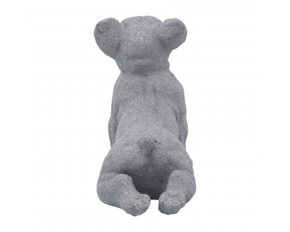 Sagebrook 12" Resin Upward Facing Dog - Gray