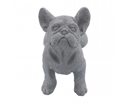 Sagebrook 12" Resin Upward Facing Dog - Gray