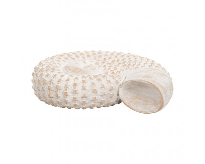 Sagebrook - 7" Resin Shell Table Accent in White