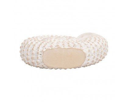 Sagebrook - 7" Resin Shell Table Accent in White