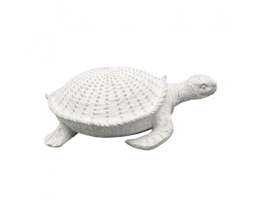 Sagebrook - 15" Polyresin Turtle Decor in White