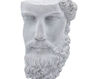 Sagebrook 18" Resin Face On Stand - Gray