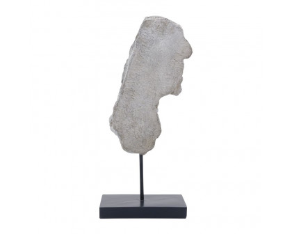 Sagebrook 16" Resin Face On Stand - Gray