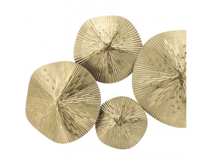 Sagebrook - Metal Lily Pads in Gold