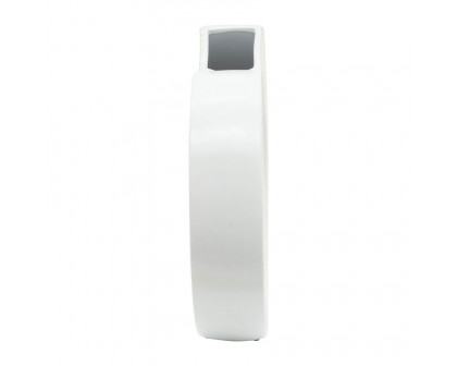 Sagebrook 13" Ceramic Asbtract Vase - White