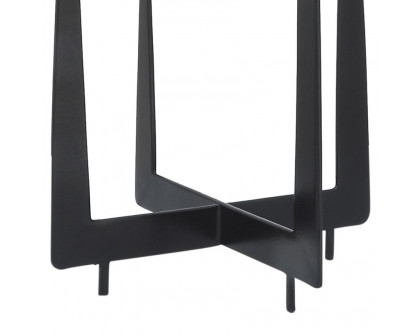 Sagebrook - 14" Metal 4-Candlesticks Holder in Black