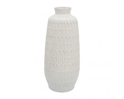 Sagebrook - 6" Ceramic Round Aztec Vase