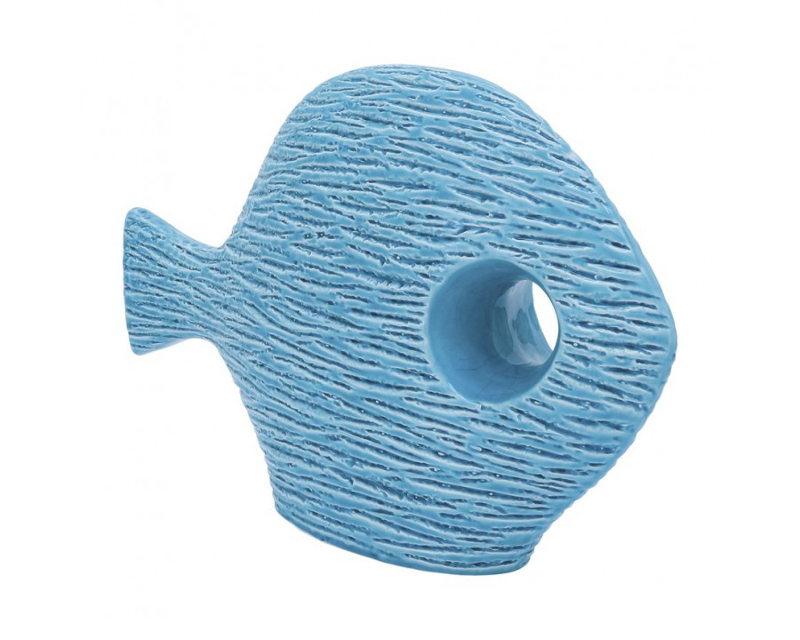 Sagebrook 14" Ceramic Textured Fish