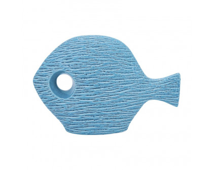 Sagebrook 14" Ceramic Textured Fish - Blue