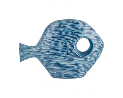 Sagebrook 14" Ceramic Textured Fish