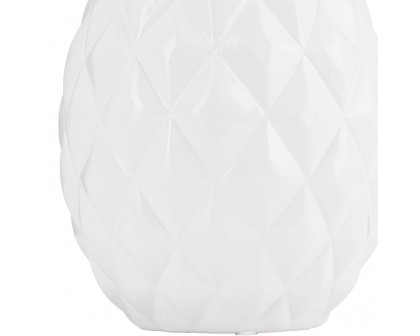 Sagebrook - 13" Ceramic Pineapple Decor in White