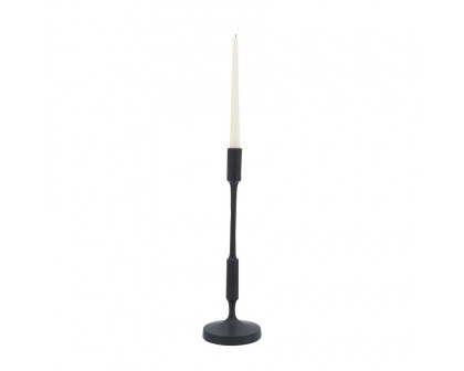 Sagebrook 16" Metal Taper Candle Holder - Black