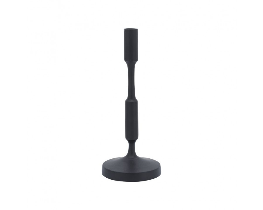 Sagebrook 12" Metal Taper Candle Holder - Black