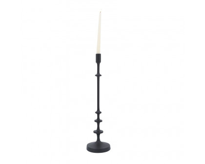 Sagebrook 20" Metal Taper Candle Holder - Black