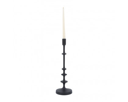 Sagebrook 17" Metal Taper Candle Holder - Black