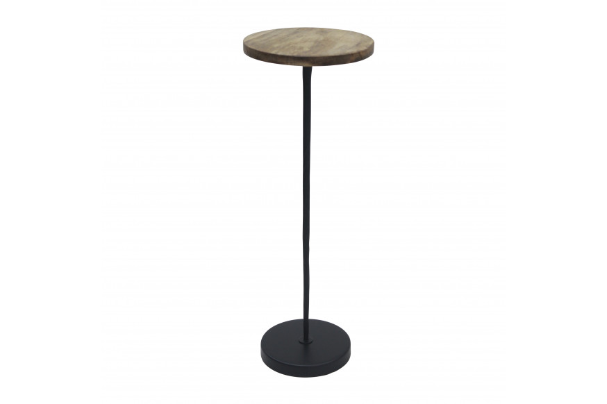 Sagebrook™ 23" Metal/Wood Drink Table - Brown/Black