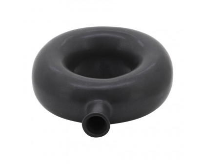 Sagebrook 8" Ceramic Round Cut-out Vase - Black