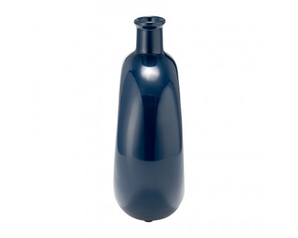 Sagebrook 8" Ceramic Round Cut-out Vase - Blue