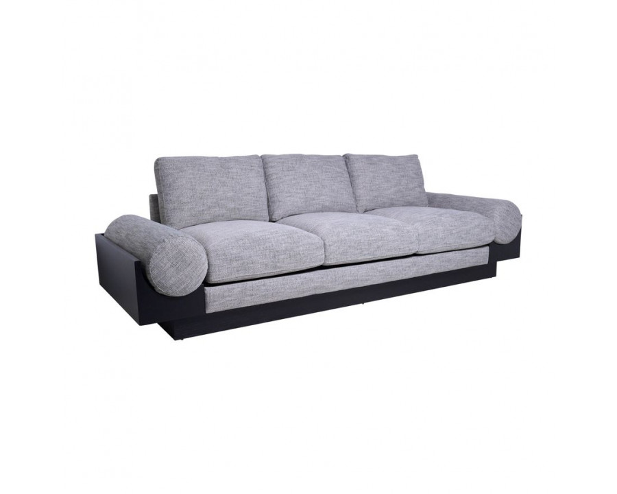 Sagebrook - 3-Seater Bolster Sofa With Wood Base