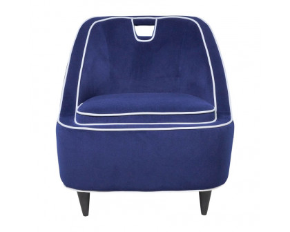 Sagebrook Two-toned Accent Chair - Dark Blue