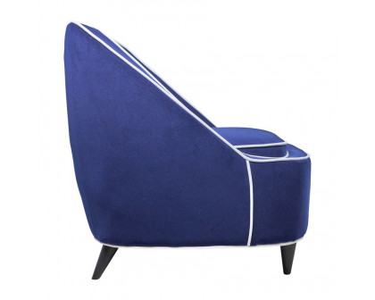 Sagebrook Two-toned Accent Chair - Dark Blue