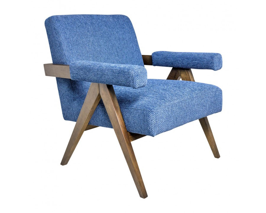 Sagebrook Wood Scandinavian Accent Chair - Navy Blue