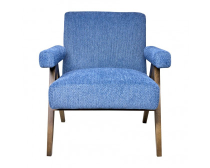 Sagebrook Wood Scandinavian Accent Chair - Navy Blue