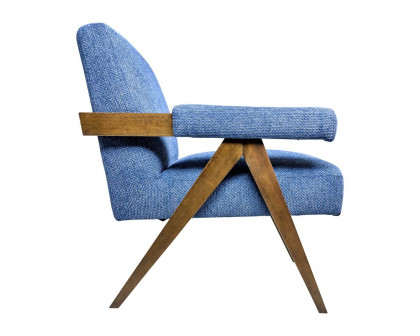 Sagebrook Wood Scandinavian Accent Chair - Navy Blue