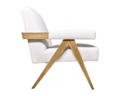 Sagebrook Wood Scandinavian Accent Chair - Ivory