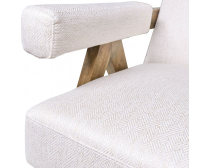 Sagebrook Wood Scandinavian Accent Chair - Ivory