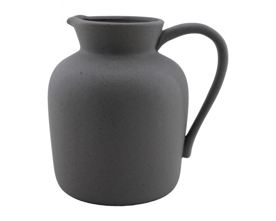 Sagebrook 7" Ceramic Pitcher Vase - Gray