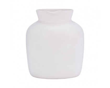 Sagebrook 5" Ceramic Pitcher Vase - White