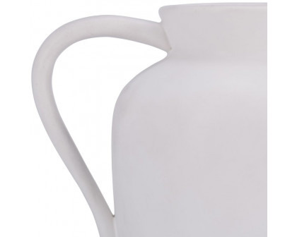 Sagebrook 5" Ceramic Pitcher Vase - White