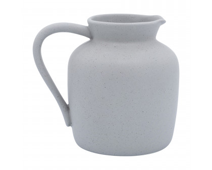 Sagebrook 5" Ceramic Pitcher Vase - Gray