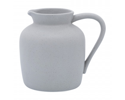 Sagebrook 5" Ceramic Pitcher Vase - Gray