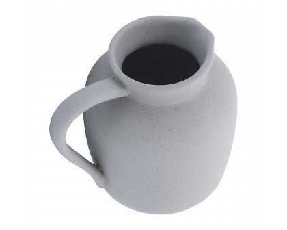 Sagebrook 5" Ceramic Pitcher Vase - Gray