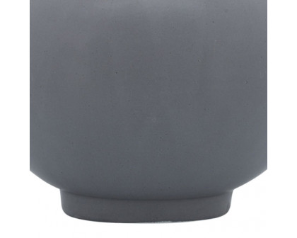 Sagebrook 8" Ceramic Bulbous Vase - Gray