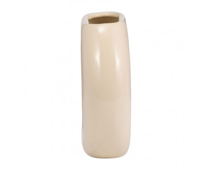 Sagebrook 5" Ceramic Donut Vase - Cotton