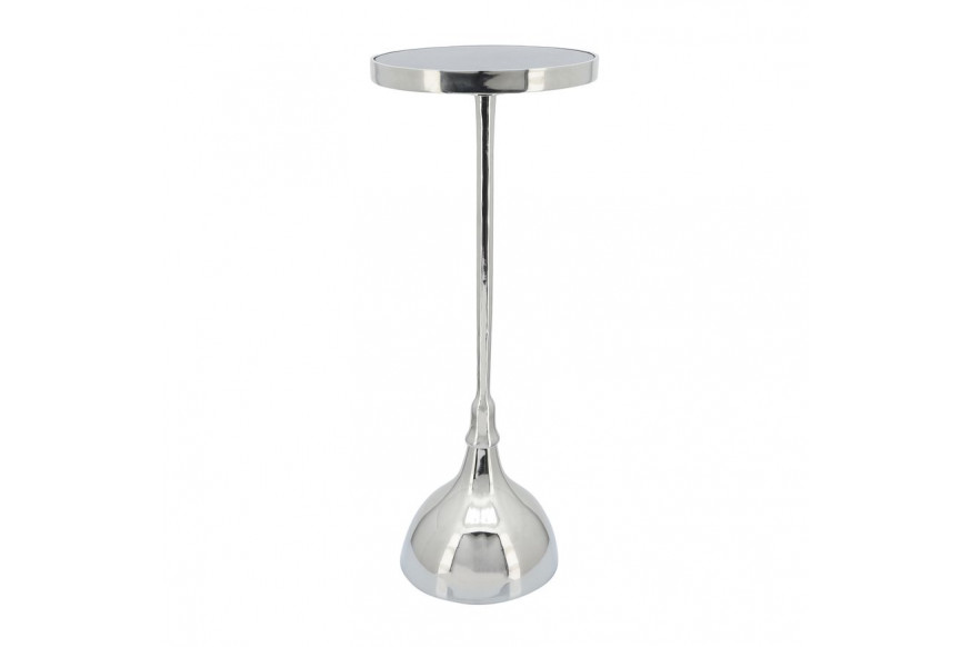 Sagebrook™ 24" Round Drink Table - Silver/White