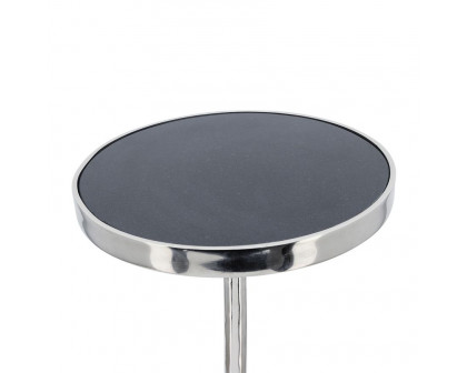 Sagebrook™ 24" Round Drink Table - Silver/White