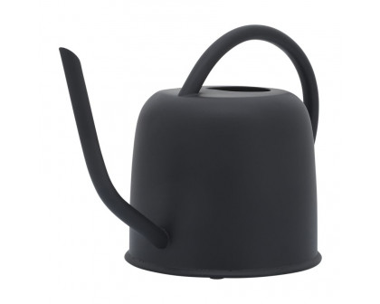 Sagebrook 7" Metal Watering Can - Black