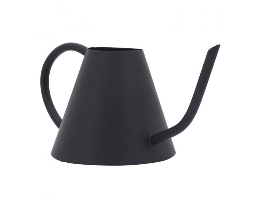 Sagebrook 6" Metal Watering Can - Black