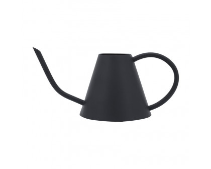 Sagebrook 6" Metal Watering Can - Black