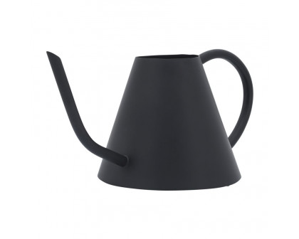 Sagebrook 6" Metal Watering Can - Black