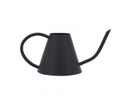 Sagebrook 6" Metal Watering Can - Black