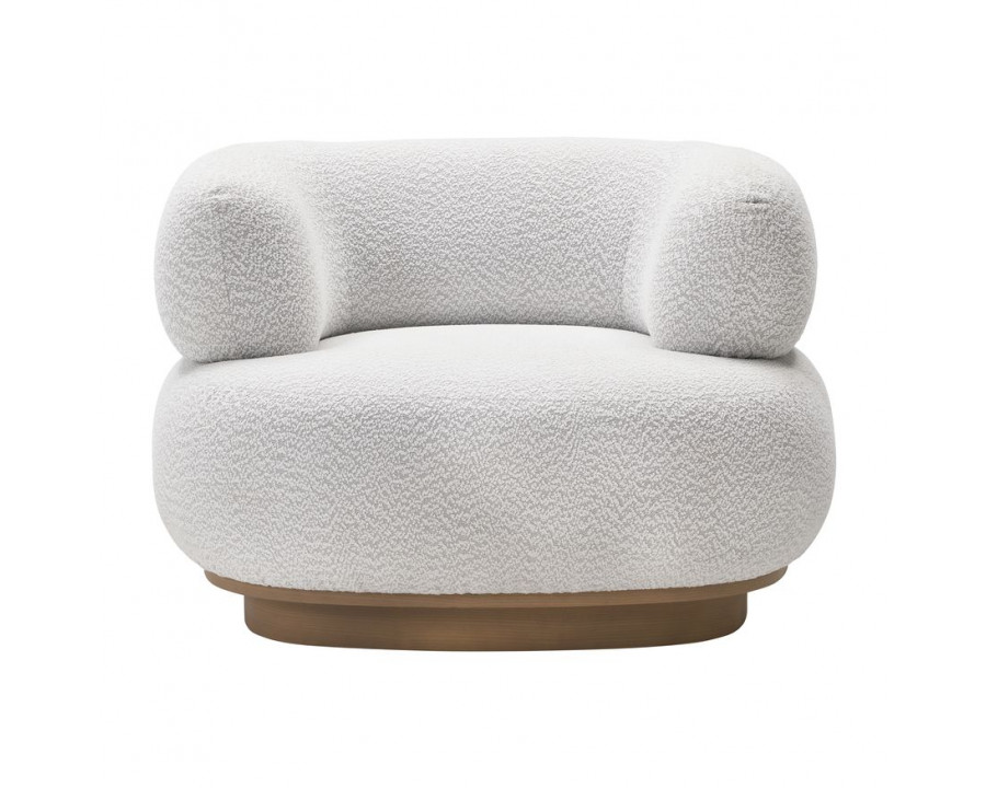 Sagebrook Modern Round-Back Chair - Ivory