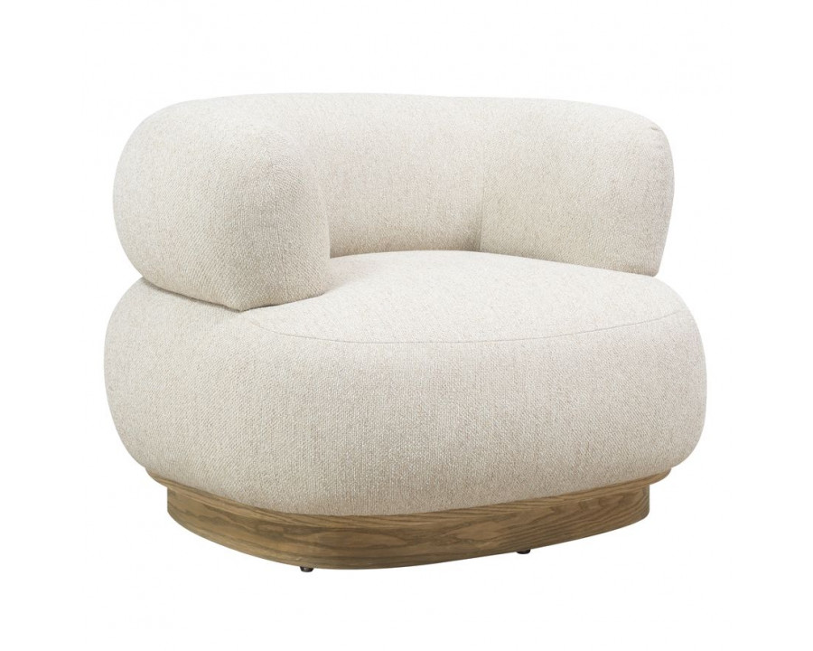 Sagebrook Modern Round-Back Chair - Oatmeal