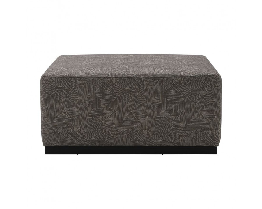 Sagebrook Upholstered Square Ottoman - Gray