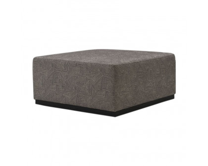 Sagebrook Upholstered Square Ottoman - Gray