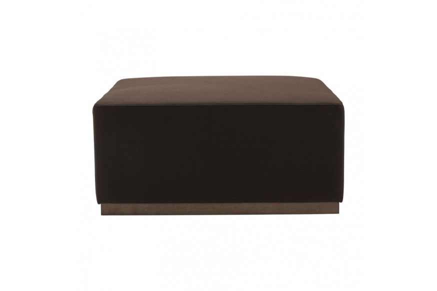 Sagebrook™ Upholstered Square Ottoman - Brown